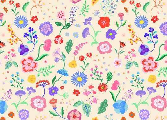 SW-FABR-KIDFL_swoon_fabric_Kids Floral_31.2x22.5cm