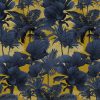 SW-FABR-PLANT-DARK_swoon_fabric_Plantarium_Colour variety_Dark Blue Yellow_31.2x22.5cm