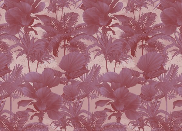 SW-FABR-PLANT-PINK_swoon_fabric_Plantarium_Colour variety_Pink on pink_31.2x22.5cm