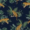 SW-FABR-TIGTOS-BL_swoon_fabric_Tiger Toscana_Blue_31.2x22.5cm